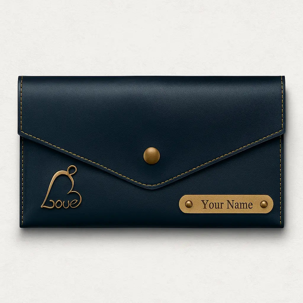 Customized Wallet & Clutch Gift Set | Personalized Leather Combo with Name Engraving Celedhub