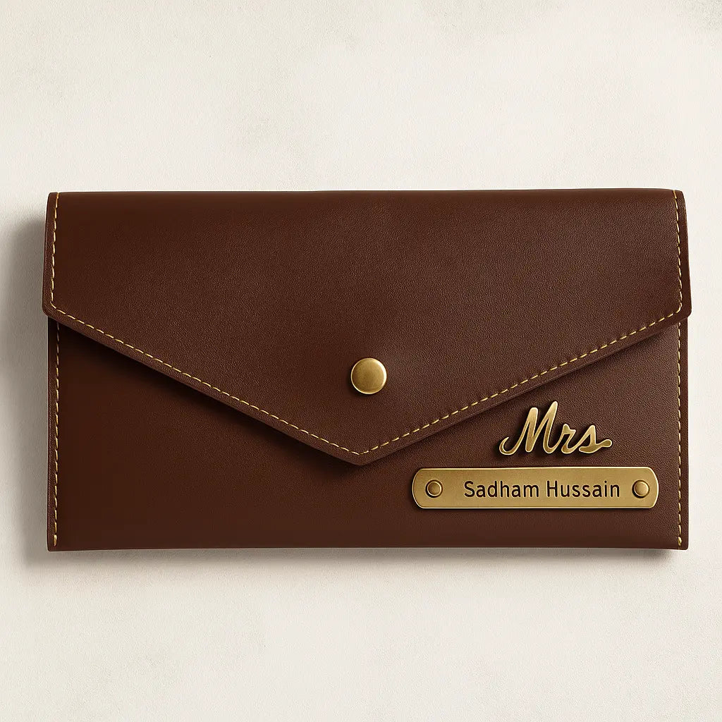Customized Wallet & Clutch Gift Set | Personalized Leather Combo with Name Engraving Celedhub
