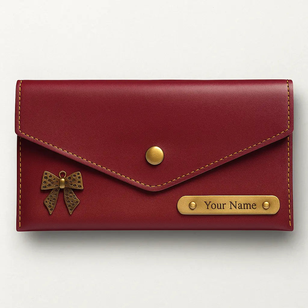 Customized Wallet & Clutch Gift Set | Personalized Leather Combo with Name Engraving Celedhub