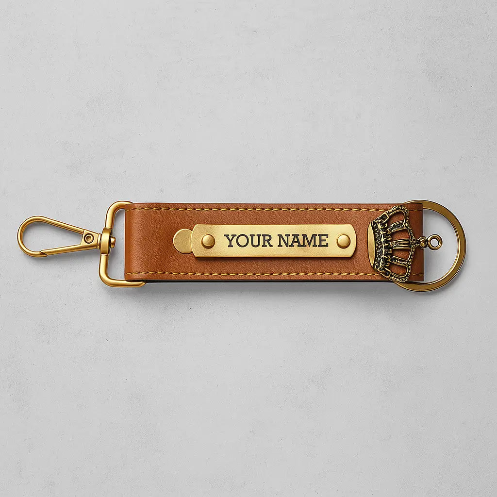 Customised MK Wallet & Lether Keychain Combo, Best Gift Set for Men, Faux Lether wallet, Combo Pack Celedhub