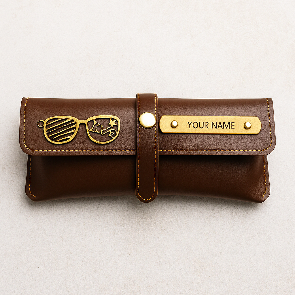 Customized Gift 4 in One Combo Of Wallet, Keychain, Sunglasses Cover & Passport Cover