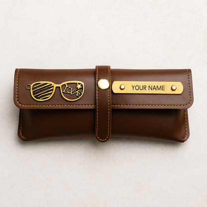 Customized Gift 4 in One Combo Of Wallet, Keychain, Sunglasses Cover & Passport Cover