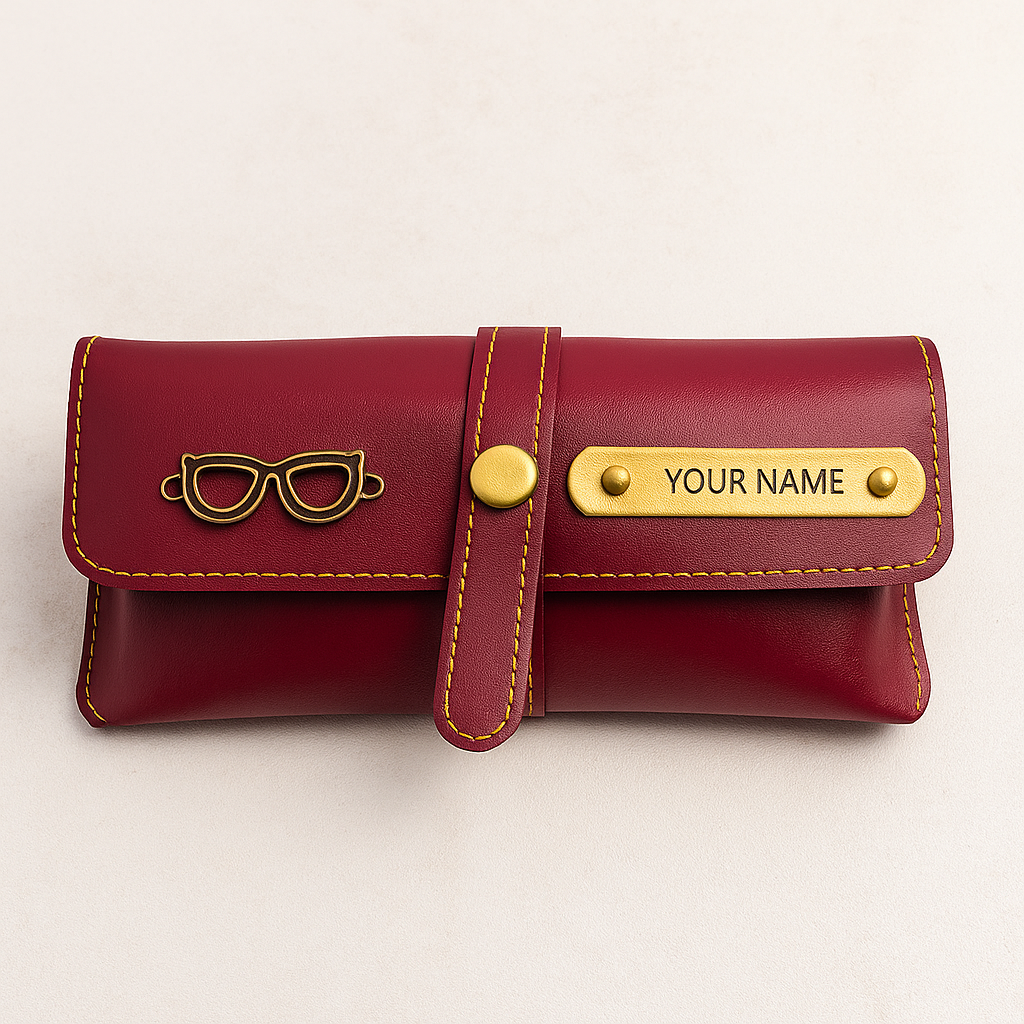 Customized Gift 4 in One Combo Of Wallet, Keychain, Sunglasses Cover & Passport Cover
