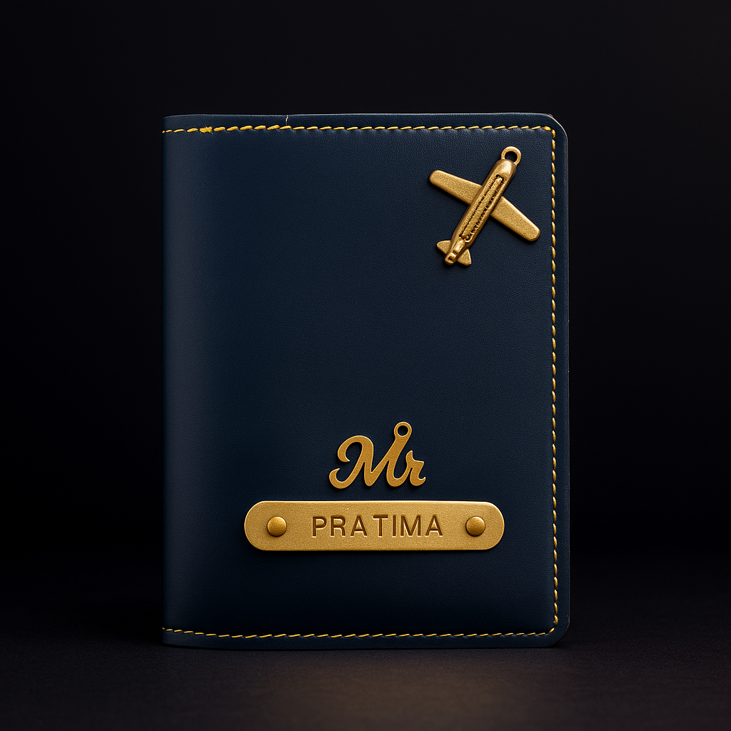 Customized Gift 4 in One Combo Of Wallet, Keychain, Sunglasses Cover & Passport Cover