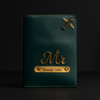 Customized Gift 4 in One Combo Of Wallet, Keychain, Sunglasses Cover & Passport Cover