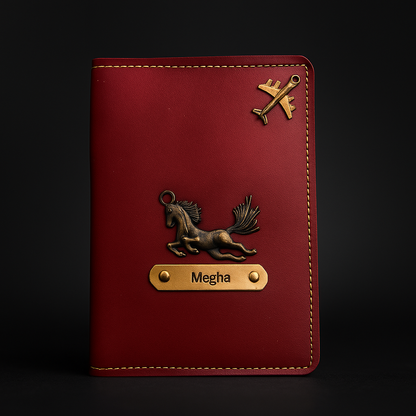 Customized Gift 4 in One Combo Of Wallet, Keychain, Sunglasses Cover & Passport Cover