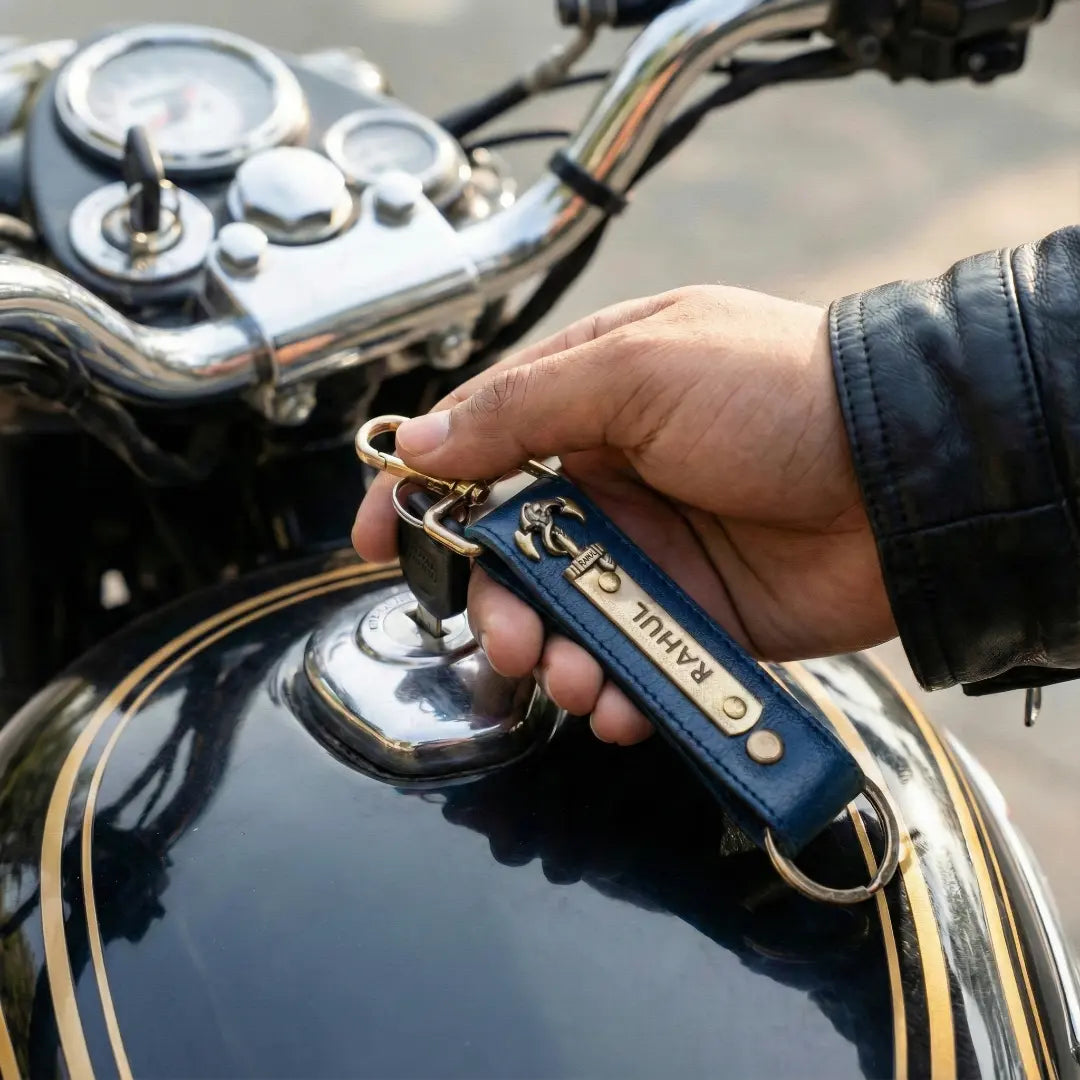 Customized Leather Keychain with Name | Personalized Engraved Key Ring for Men & Women Celedhub