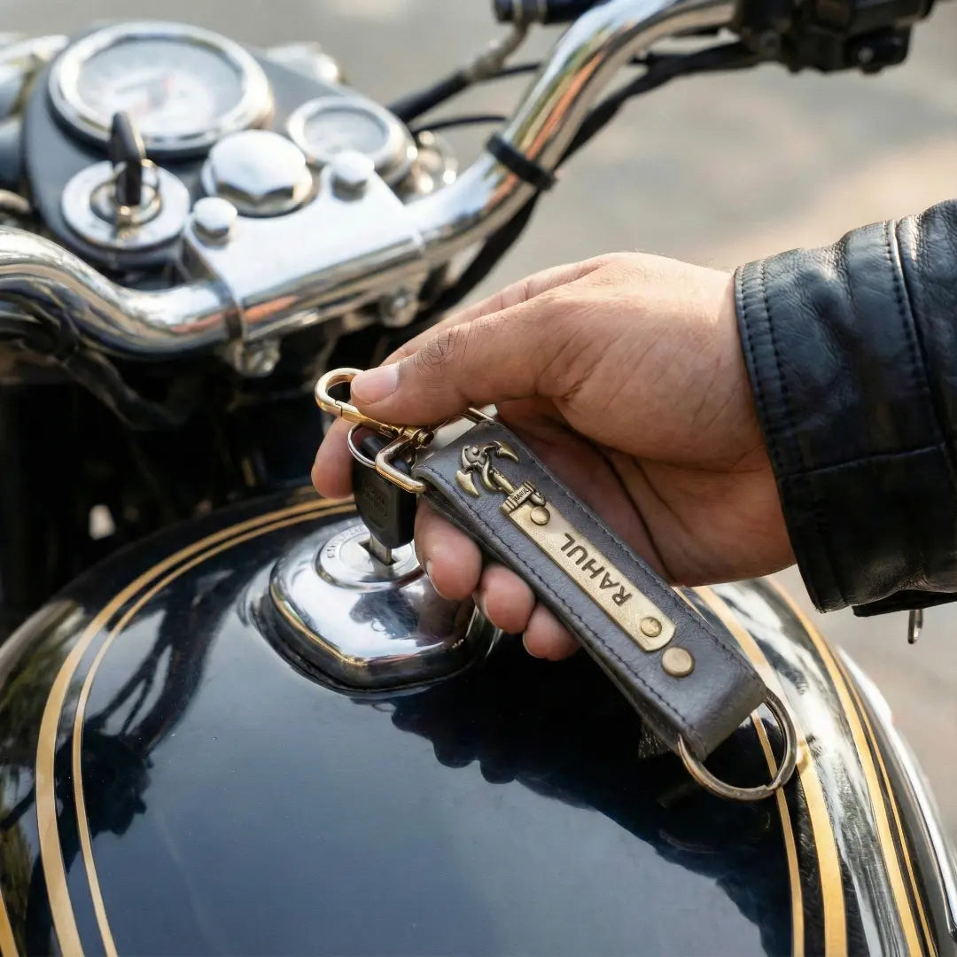 Customized Leather Keychain with Name | Personalized Engraved Key Ring for Men & Women Celedhub