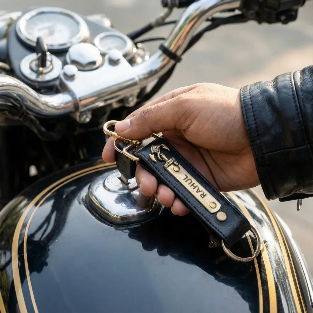 Customized Leather Keychain with Name | Personalized Engraved Key Ring for Men & Women Celedhub