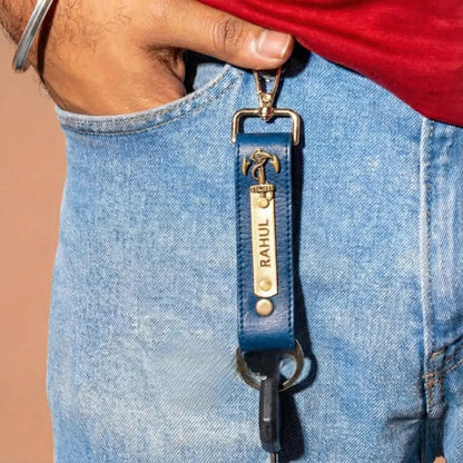 Customized Leather Keychain with Name | Personalized Engraved Key Ring for Men & Women Celedhub